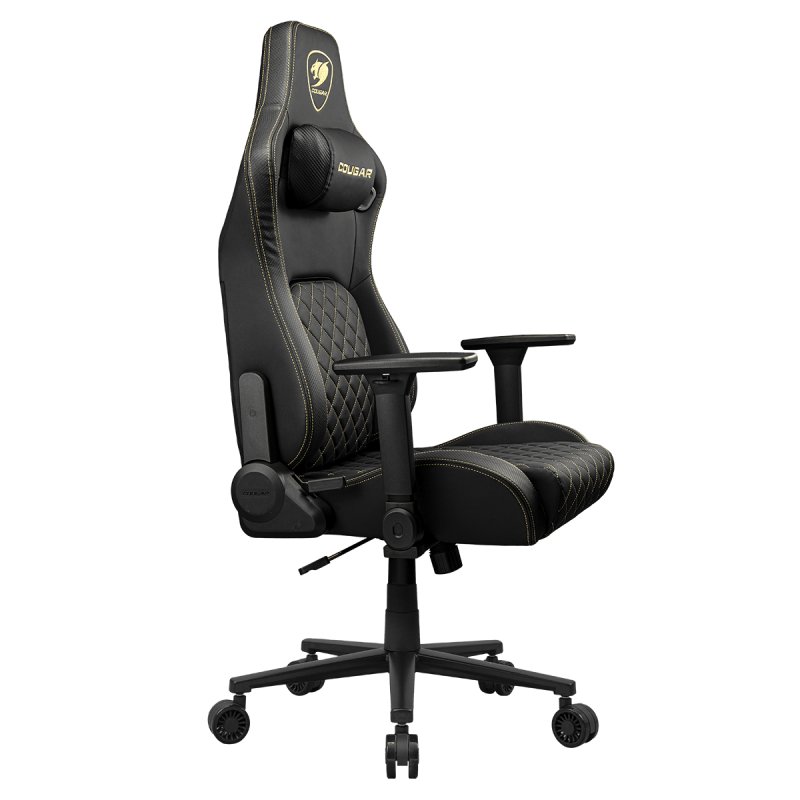COUGAR CGR-DFL-GLB Siège de jeu sur PC Siège capitonné Noir, Or