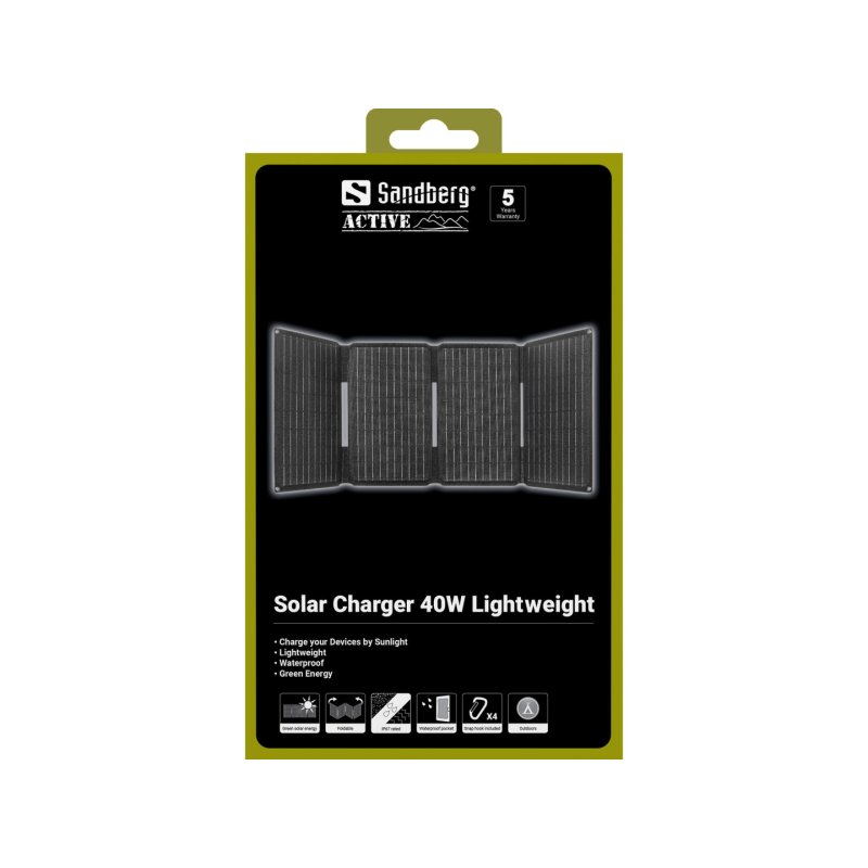 Sandberg 421-20 Panneau solaire 40 W Silicium monocristallin