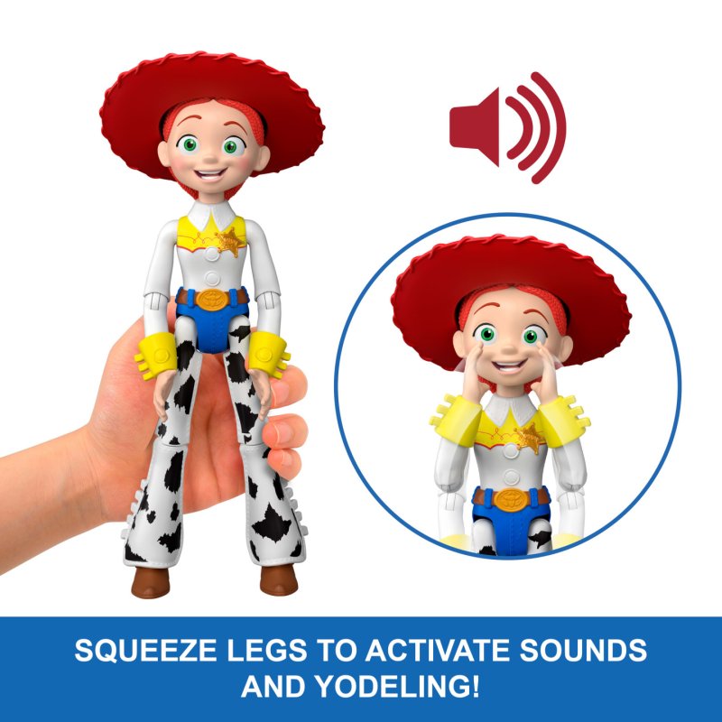 Disney Pixar Disney and Pixar Toy Story 5 Critter Talk Jessie, 12 Inch Action Figure Toy & JD Pig, 35 Sounds