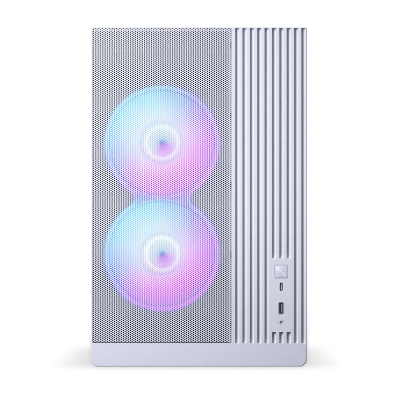 PHANTEKS XT M3 PC-Gehäuse, Mini-Gehäuse, mATX, RGB, Tempered Glass - inklusive 3x 120-mm-Lüfter, weiß