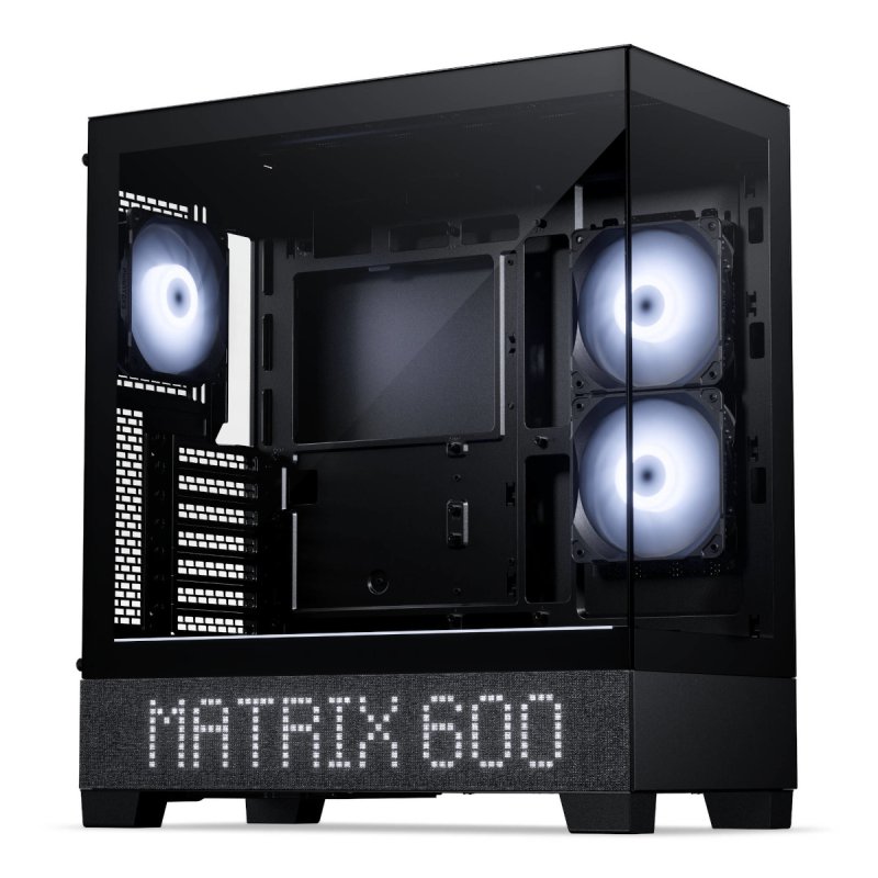 Boitier Moyen Tour E-ATX Phanteks XT View Matrix RGB avec panneaux vitrés (Noir)