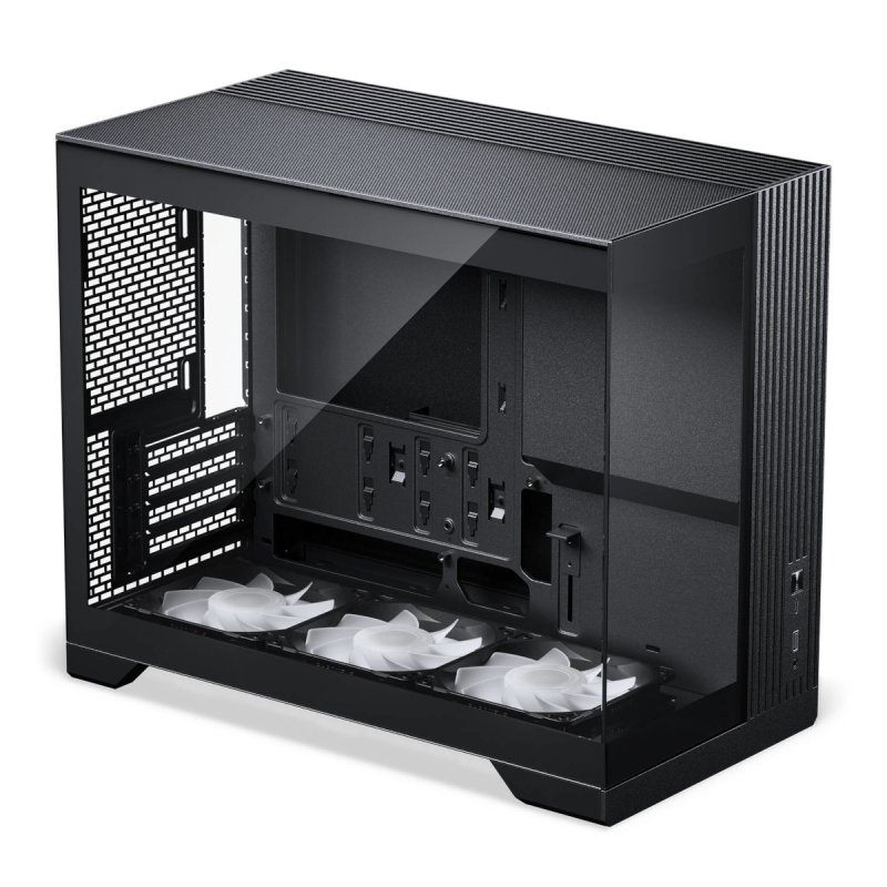 PHANTEKS XT V3 PC-Gehäuse, Mini-Gehäuse, mATX, Tempered Glass - inklusive 3x 120-mm-Lüfter,schwarz