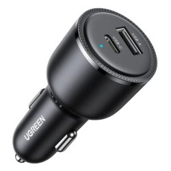 UGREEN EC701 63W 2-Port Fast Car Charger KFZ-Ladegerät 1x USB-A