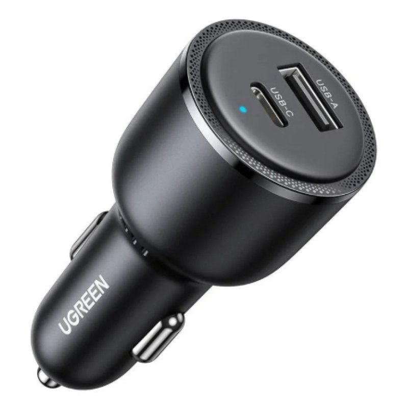 Ugreen 35023 chargeur d'appareils mobiles Universel Noir Allume-cigare Charge rapide Auto