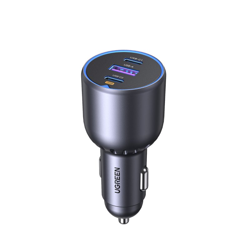 CARGADOR COCHE UGREEN 2*USB-C PD USB-A 130W