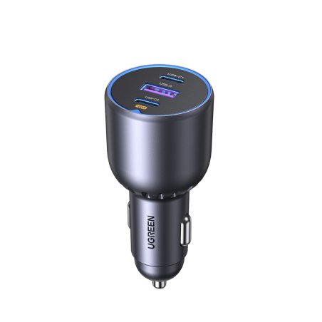 CARGADOR COCHE UGREEN 2*USB-C PD USB-A 130W
