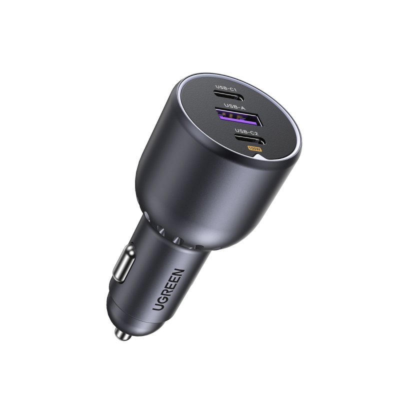 CARGADOR COCHE UGREEN 2*USB-C PD USB-A 130W