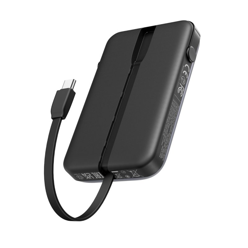 UGREEN Uno PB511 Powerbank 10.000mAh 30W 1x USB-A 1x USB-C 1x integriertes USB-C Kabel TFT-Display
