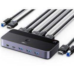 UGREEN CM664 HDMI KVM Switch 2 In 1 Out