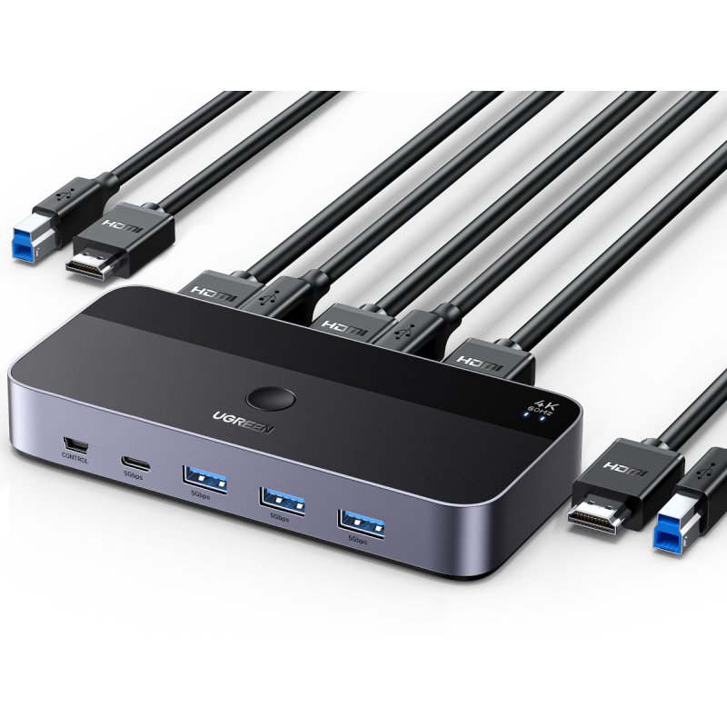 UGREEN CM664 HDMI KVM Switch 2 In 1 Out