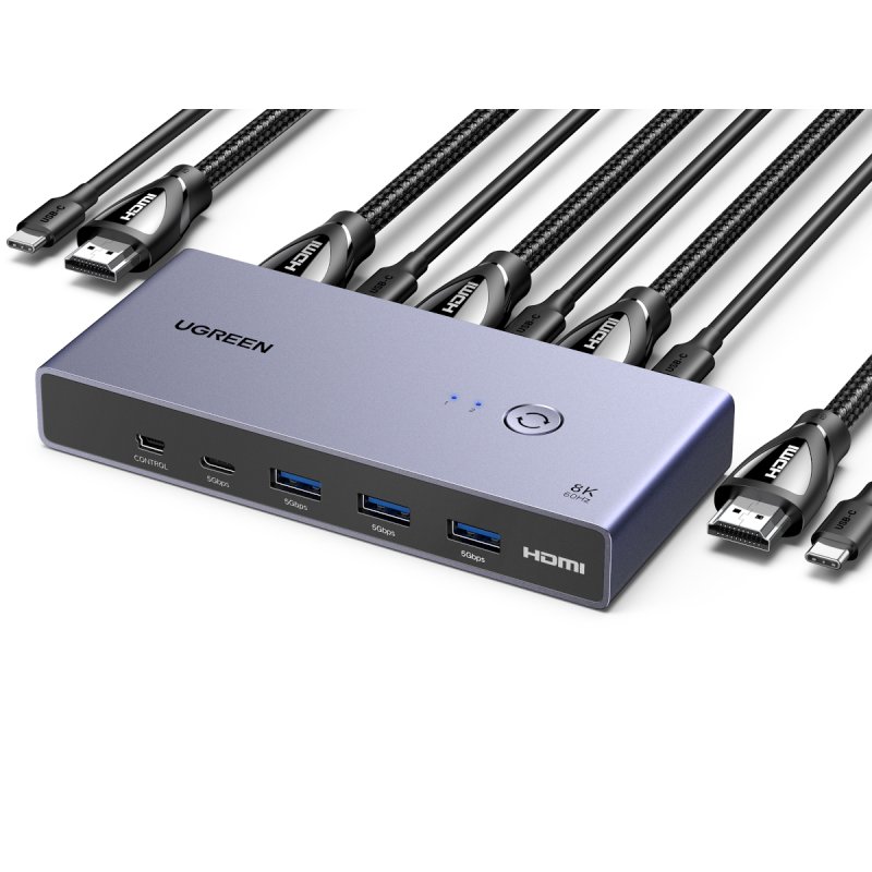 UGREEN CM692 HDMI KVM Switch 2 In 1 Out