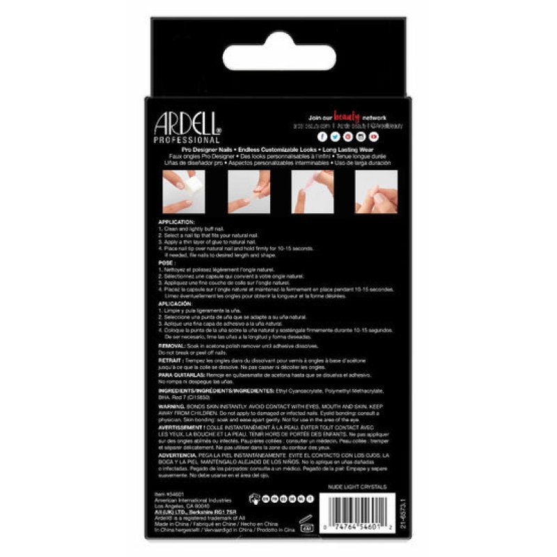 Ardell Nail Addict Premium Ongles des mains Nu Monochromatique 24 pièce(s)