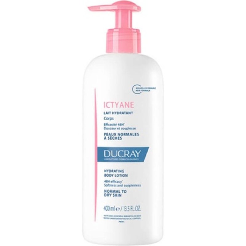 Ducray Ictyane Body Milk 400ml Moisturizing Body Lotion