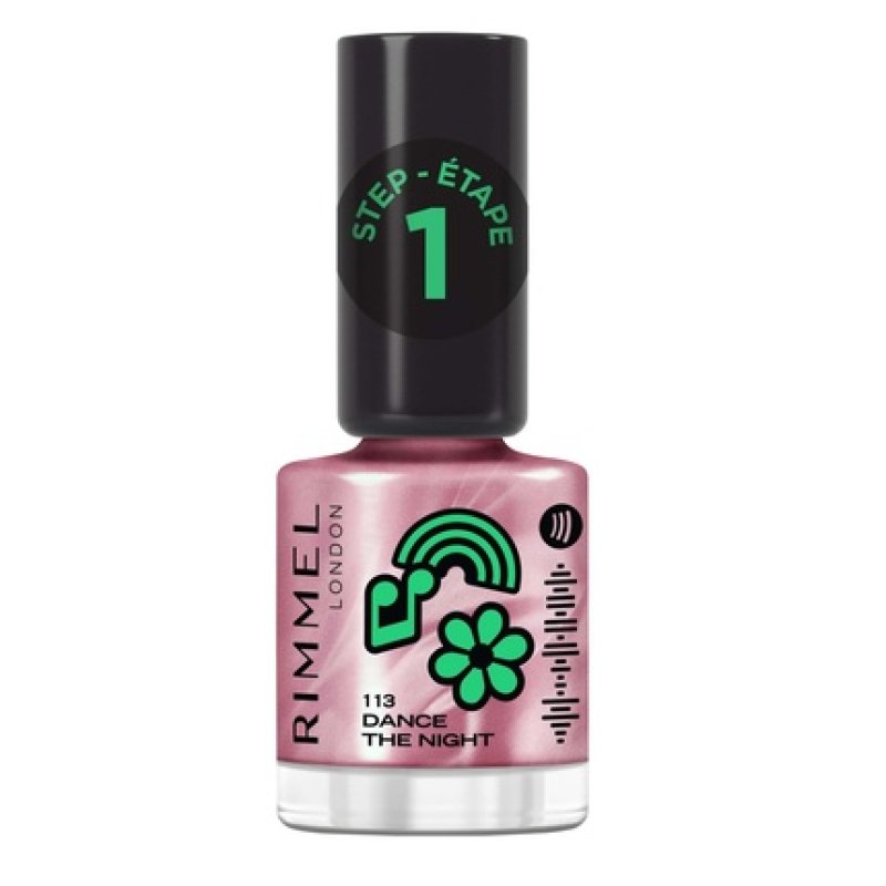 Rimmel Super Gel Nail Polish Long Lasting Step1 12ml Dance The Night 113