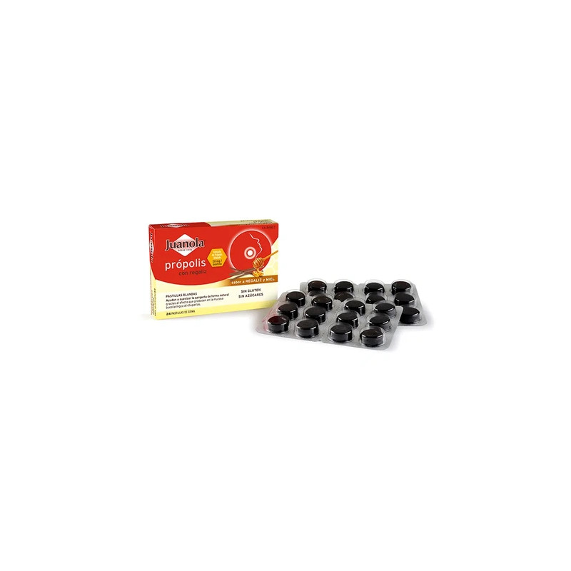 Juanola Juanola Tablets Propolis Liquorice Honey 24 Units