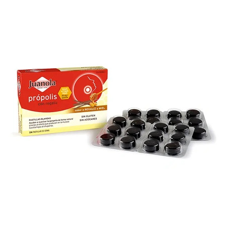 Juanola Juanola Tablets Propolis Liquorice Honey 24 Units