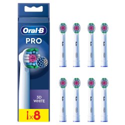 Oral-B Pro 3D White Electric Toothbrush Head X-Shaped Bristles Unique Polishing Cup Teeth Whitening Remove Surface