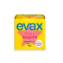 Evax Evax Thin Safe Pads Wings Normal 12 Units