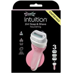 Wilkinson Sword Soap And Shave Nourishing 2in1 Shaving Razor With 3 Heads