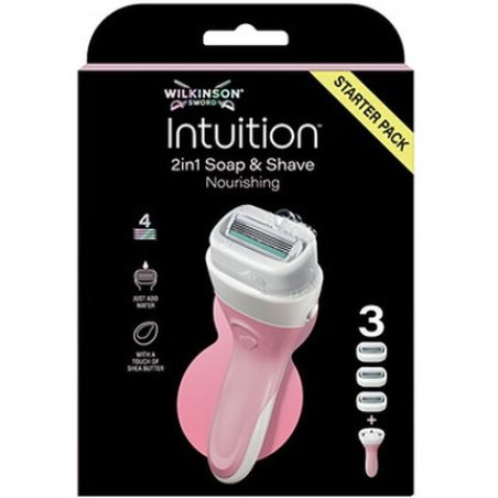 Wilkinson Sword Soap And Shave Nourishing 2in1 Shaving Razor With 3 Heads