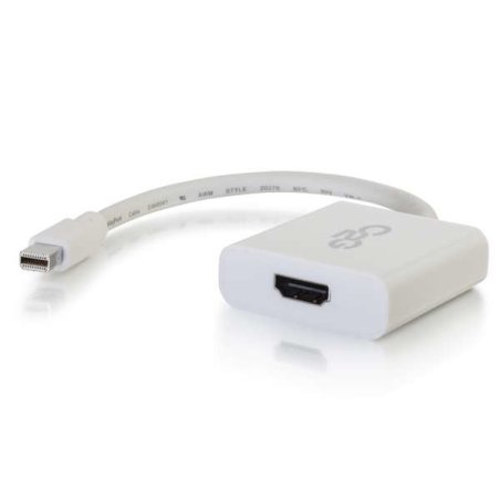 C2G Mini DisplayPort to HDMI Active Adapter Converter 4K UHD - White