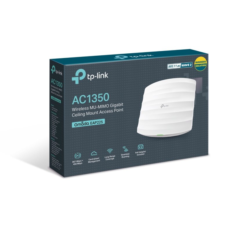 AC1200 WIRELESS DUAL BAND GIGAB CEILING MOUNT ACCESS POINT