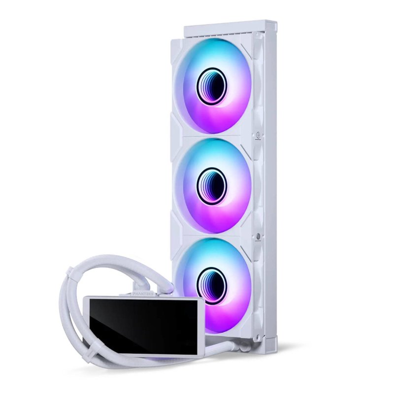 Phanteks Glacier One 360M25 LCD AiO-Wasserkühlung, 6-Zoll-Display - 360mm, weiß