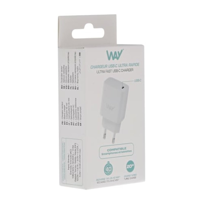 TNB Chargeur secteur Way USB-C PD 20W