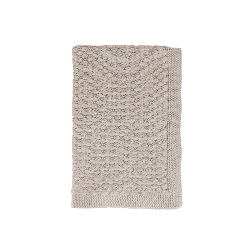 Ooh Noo - Bubbles Baby Blanket - Cream - 75x95 cm