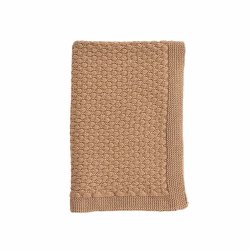 Ooh Noo - Bubbles Baby Blanket - Caramel - 75x95 cm