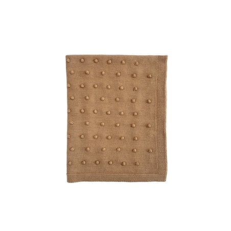 Ooh Noo - Popcorn Baby Blanket - Caramel - 75x95 cm
