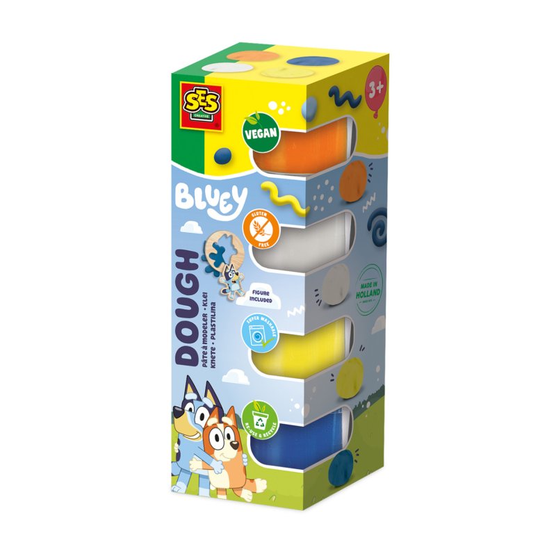 SES Creative - Bluey - Dough - 4 Pots 90g (S14096)