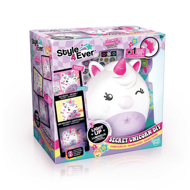 Style 4 Ever - Secret Deco DIY Unicorn Lamp (26301)