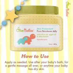 Olive Babies Skin Protectant Pure Petroleum Jelly 8 Oz