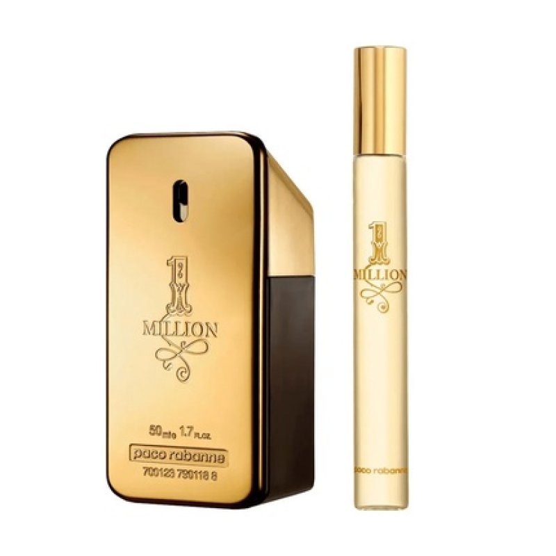 Paco Rabanne 1 Million Eau De Toilette Spray 50ml Eau De Toilette Spray 10ml Set