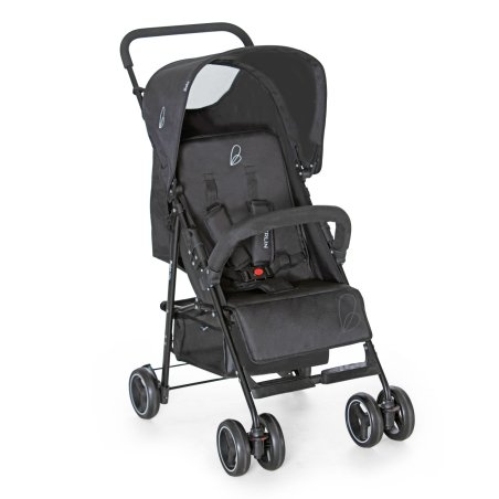 Asalvo - Stroller Berlin - Black - Unfolded: 47.5 cm x 79 cm x 99 cm, Folded: 47.5 cm x 79 cm x 22 cm