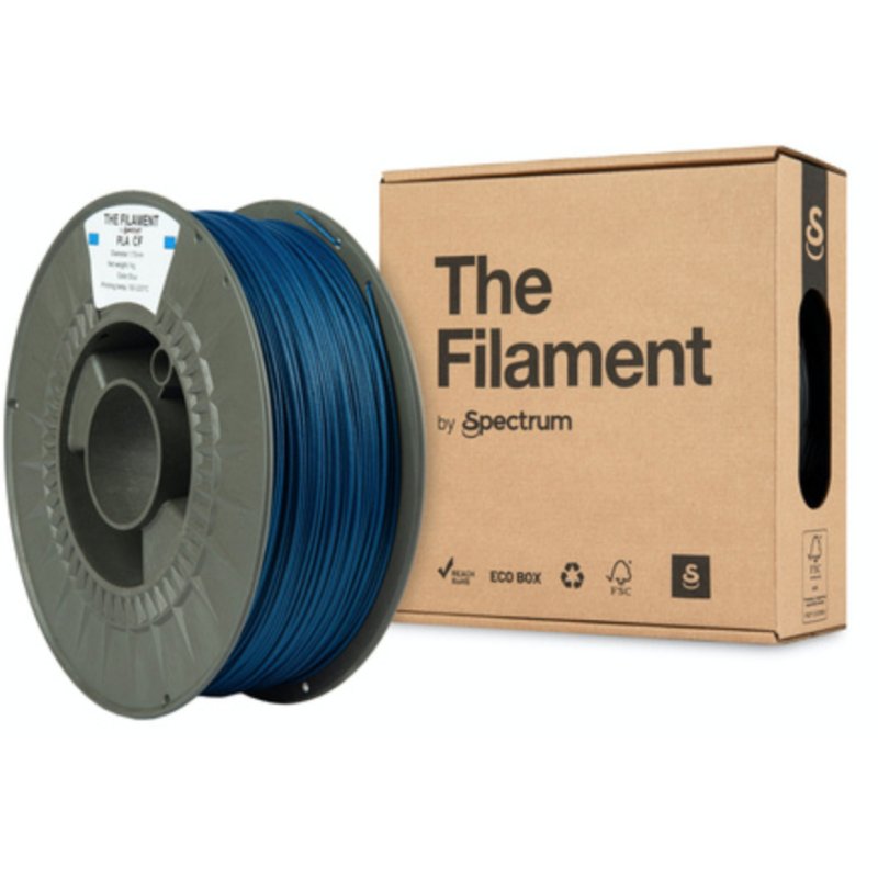 Spectrum Filaments TF-24095 matériel d'impression 3D Acide polylactique–fibre de carbone (PLA-CF) Bleu 1 kg