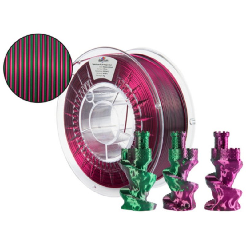 Spectrum Filaments 81407 matériel d'impression 3D Acide polylactique (PLA), Soie Multicolore 1 kg