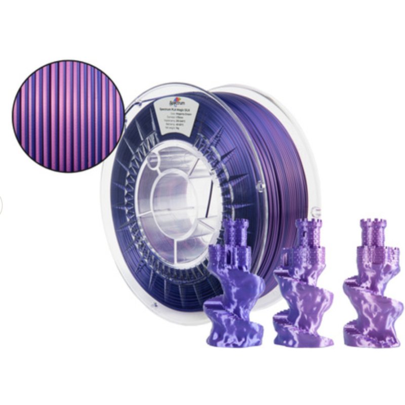 Spectrum Filaments 81417 matériel d'impression 3D Acide polylactique (PLA), Soie Multicolore 1 kg