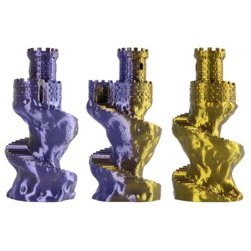 Spectrum Filaments 81405 matériel d'impression 3D Acide polylactique (PLA), Soie Multicolore 1 kg
