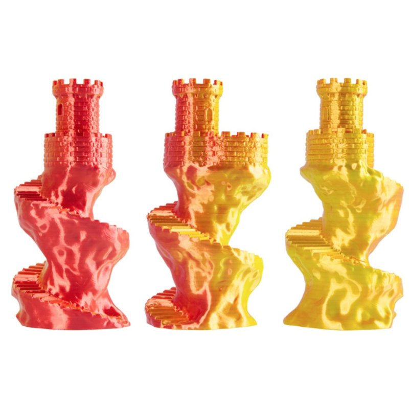 Spectrum Filaments 81410 matériel d'impression 3D Acide polylactique (PLA), Soie Multicolore 1 kg
