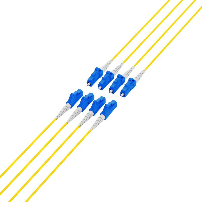 EFB Elektronik O8322S140OS2 câble InfiniBand et à fibres optiques 140 m 8x LC U-DQ(ZN) BH Noir, Bleu, Jaune