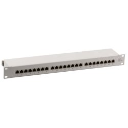 EFB Patchpanel STP 24xRJ45 Cat.6A, 19 1HE, RAL7035 grau