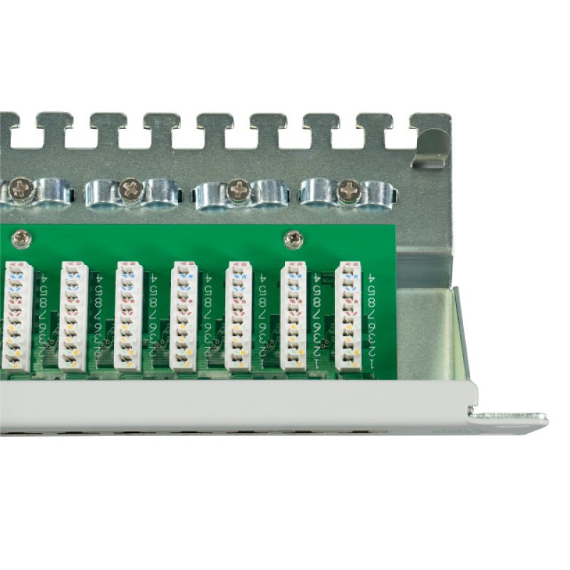 EFB Patchpanel STP 24xRJ45 Cat.6, 19 1HE, RAL7035 grau