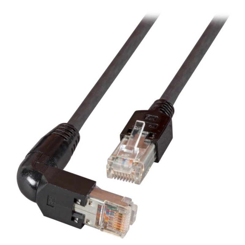 EFB RJ45 Patchkabel Cat.5e S/UTP PVC TM11 1x90 schwarz 3m