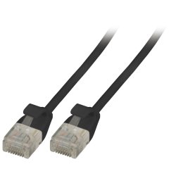 EFB RJ45 Patchkabel Cat.6A U/UTP TPE 3,6mm ultraflex wei 1,5m