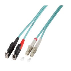 EFB R&M Duplex Patchkabel E2000-LC OM4 2m LSZH 2mm erikaviolett Grade Bm