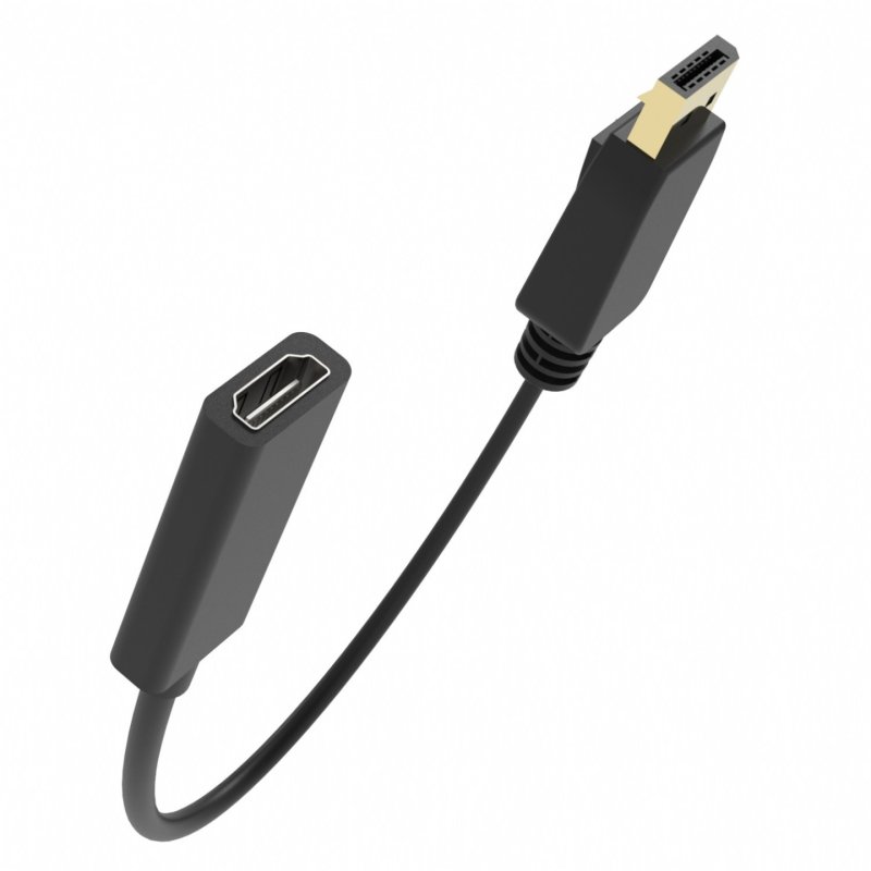 Inca IDTH-07 video cable adapter 0.2 m DisplayPort HDMI Type A (Standard) Black