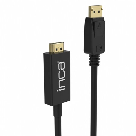 Inca IDPH-18T câble vidéo et adaptateur 1,8 m DisplayPort HDMI Type A (Standard) Noir