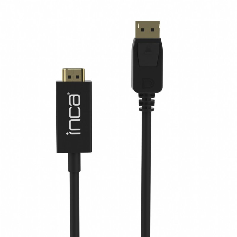 Inca IDPH-18T câble vidéo et adaptateur 1,8 m DisplayPort HDMI Type A (Standard) Noir